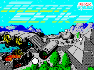 Moon Strike title screen for ZX Spectrum